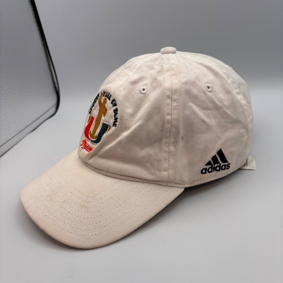 Vintage Adidas University of Miami Sports Hall of Fame White Logo Hat - Picture 3 of 15